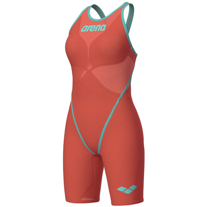 Arena - Sunset Coral Limited Edition Powerskin Carbon Glide Women's Open-Back – Red/Coral