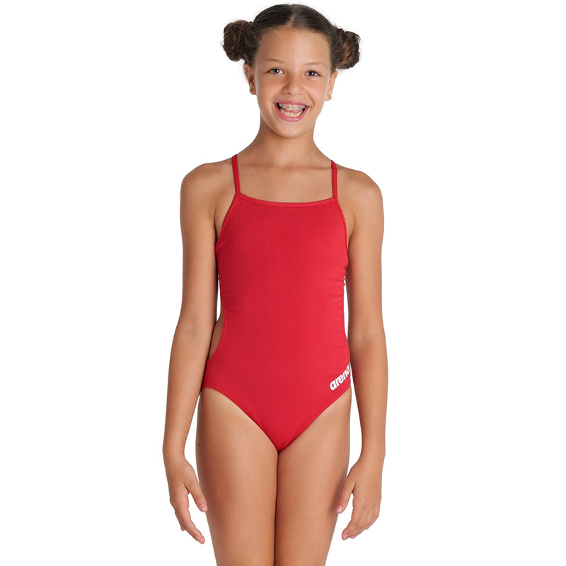 Arena - Team Challenge Back Girls’ Swimsuit - Red/White