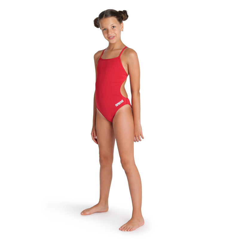 Arena - Team Challenge Back Girls’ Swimsuit - Red/White