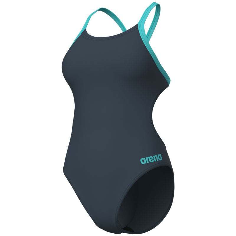 Arena - Team Challenge Back Ladies Swimsuit - Asphalt/Water
