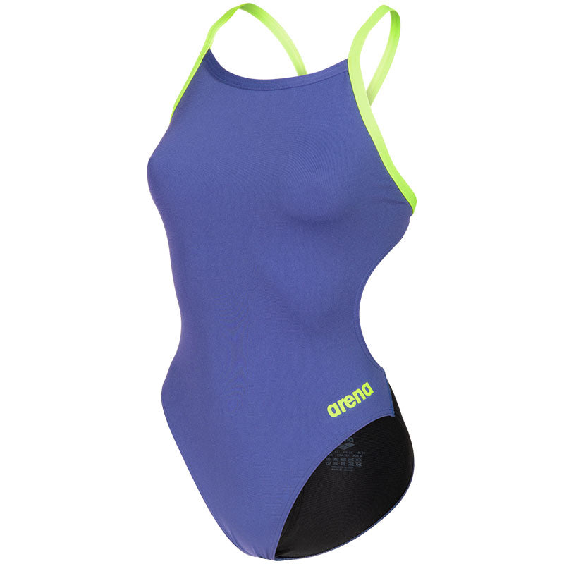 Arena - Team Challenge Back Ladies Swimsuit - Future Dusk/Black/Artic Lime