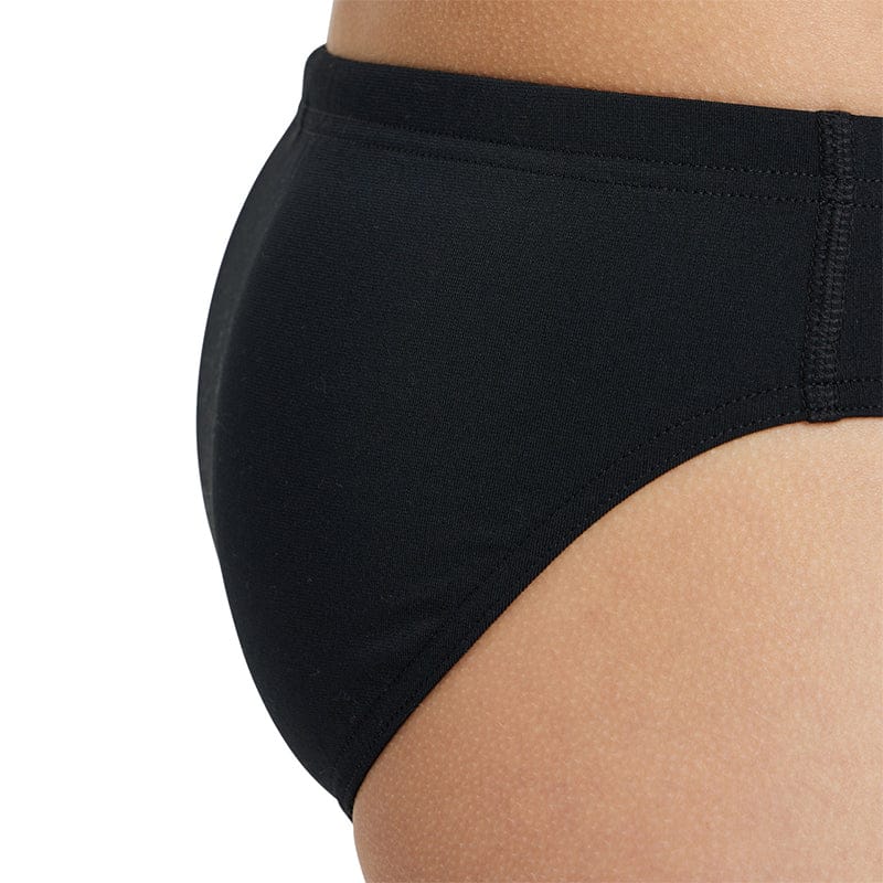 Arena - Team Solid Boys Swim Briefs - Black/White