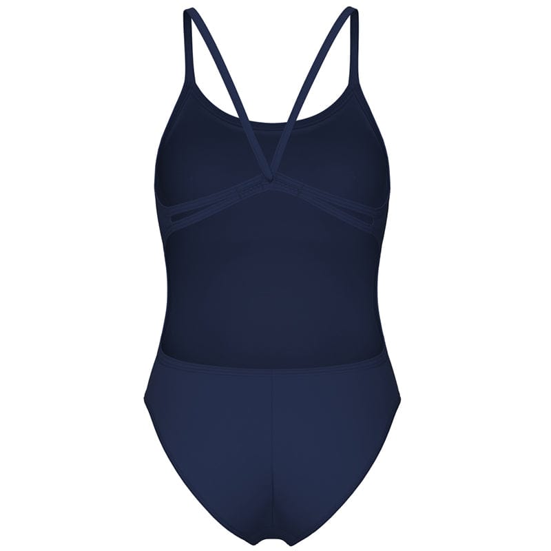 Arena - Team Solid Lace Back Ladies Swimsuit - Navy/White