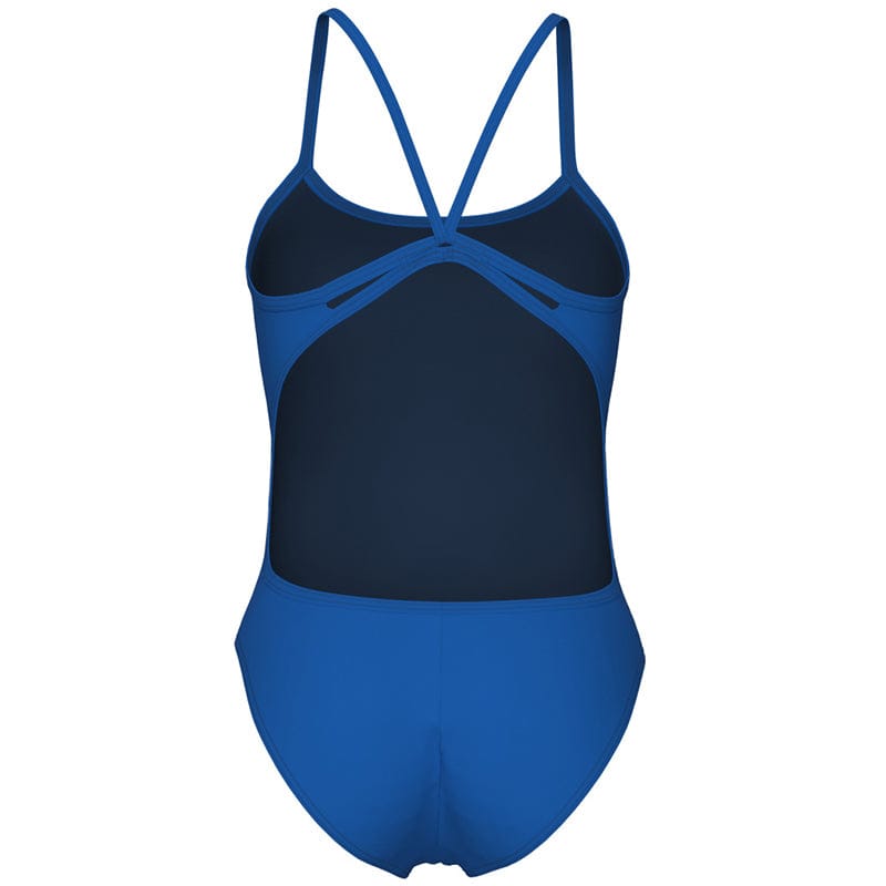 Arena - Team Solid Lace Back Ladies Swimsuit - Royal/White