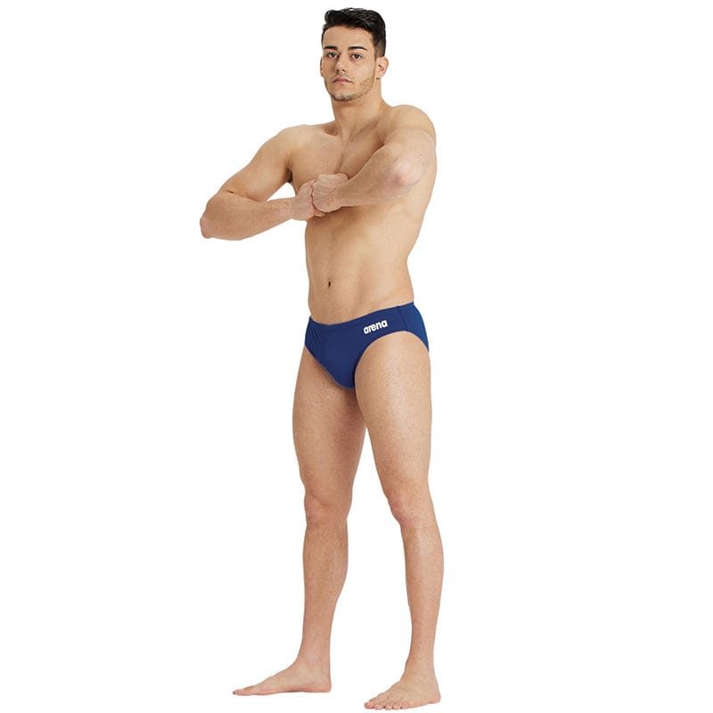 Arena - Team Solid Men's Swim Brief - Navy/White