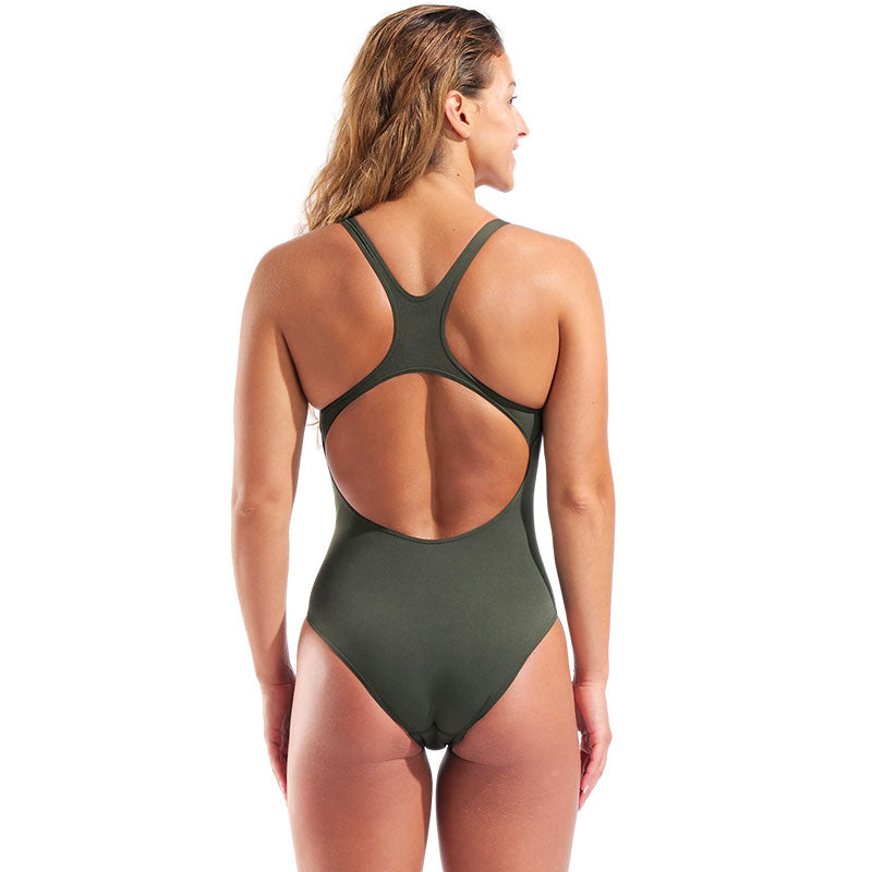 Arena - Team Solid Pro Back Ladies Swimsuit - Sage/Pink