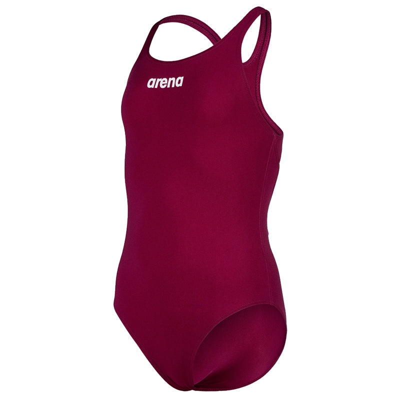 Arena - Team Swim Pro Back Girls’ Swimsuit - Red Fandango-White