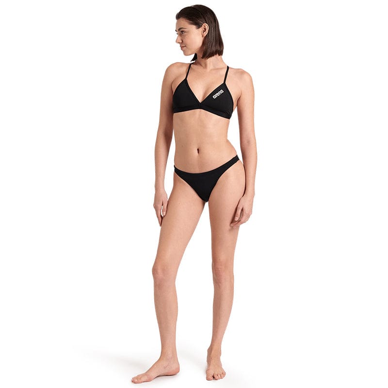 Arena - Team Tie Back Ladies Swim Top - Black/White