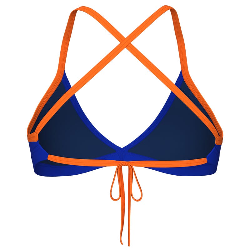 Arena - Team Tie Back Ladies Swim Top - Blue/Orange