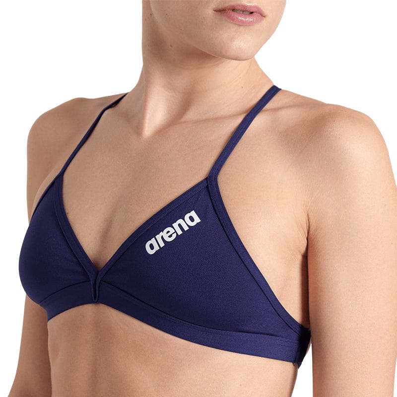 Arena - Team Tie Back Ladies Swim Top - Navy/White