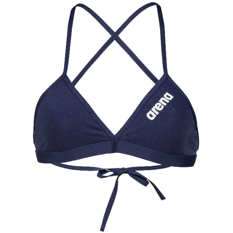 Arena - Team Tie Back Ladies Swim Top - Navy/White