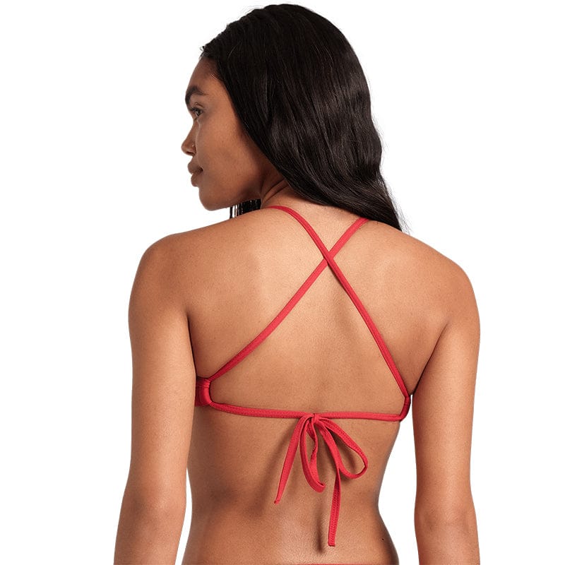 Arena - Team Tie Back Ladies Swim Top - Red/White