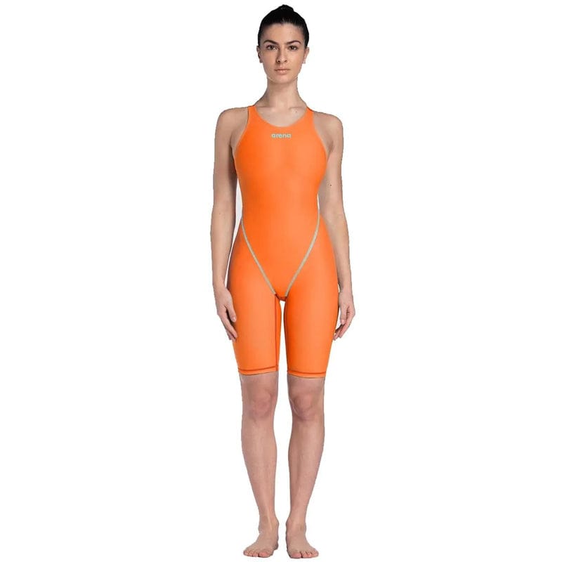 Arena - Women’s Powerskin ST Next Open Back - Orange/Teal