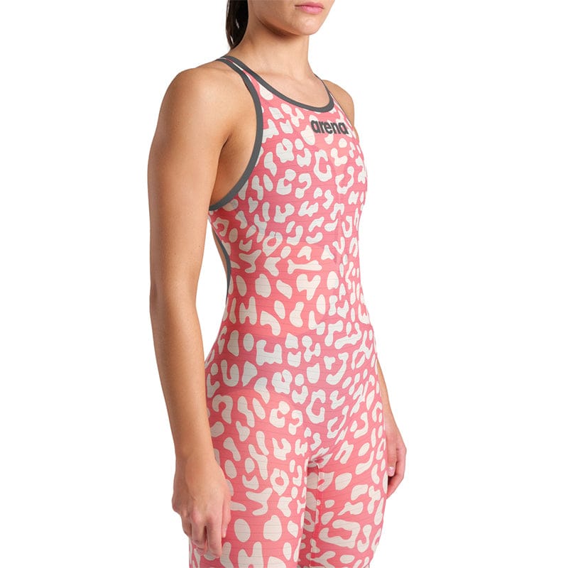 Arena - Women's Powerskin Carbon-Air2 Leopard Open Back – Geranium