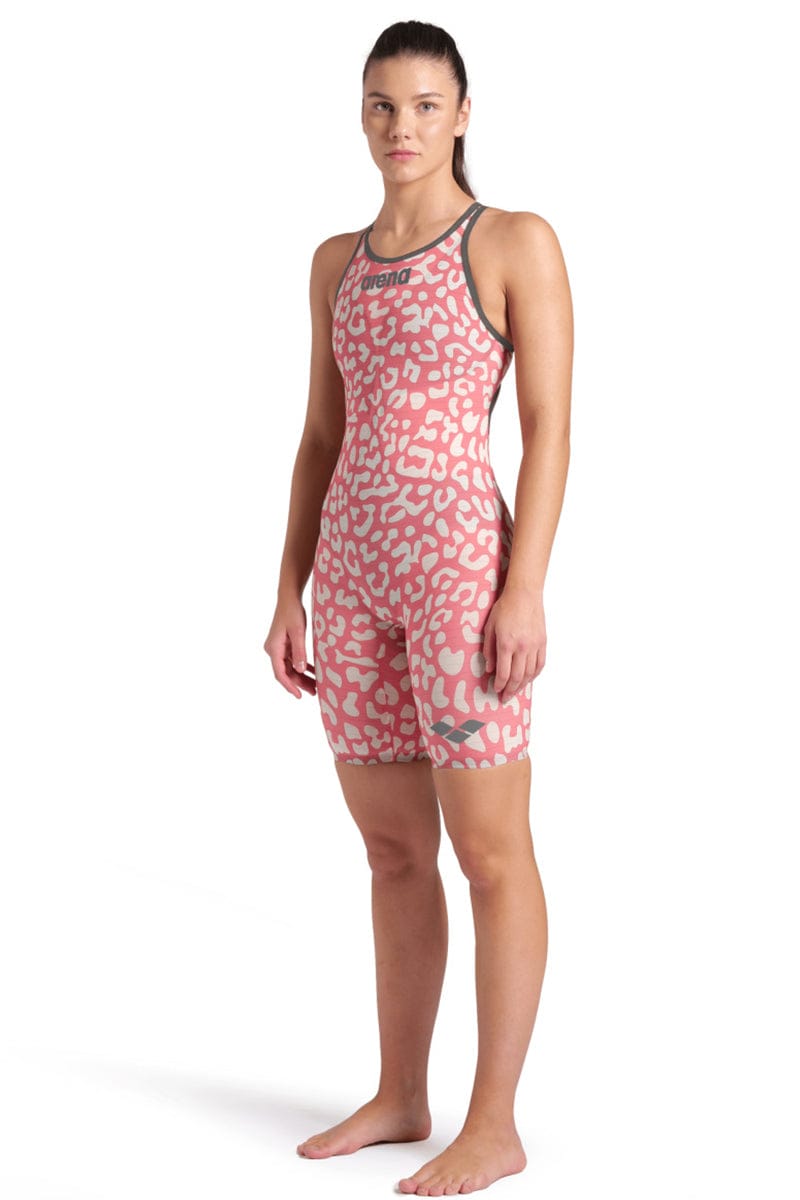 Arena - Women's Powerskin Carbon-Air2 Leopard Open Back – Geranium