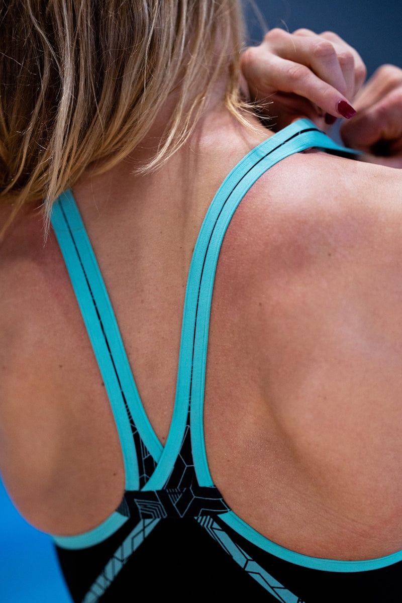 Arena - Women's Powerskin Primo Closed Back – Black/Teal