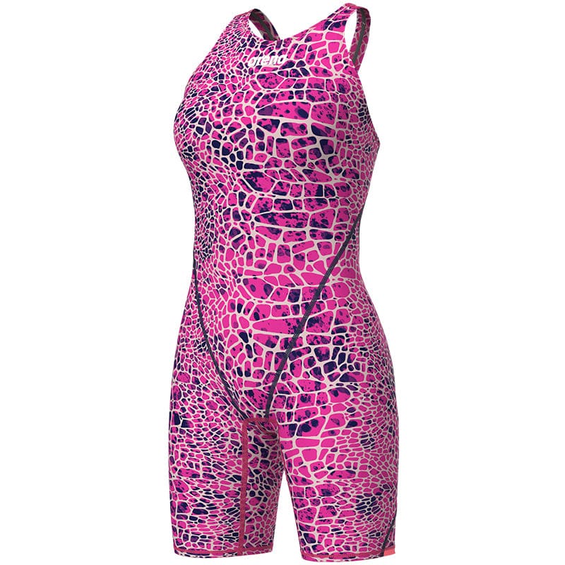Arena - Women's Powerskin ST Next Snakeskin Open Back – Snake/Pink
