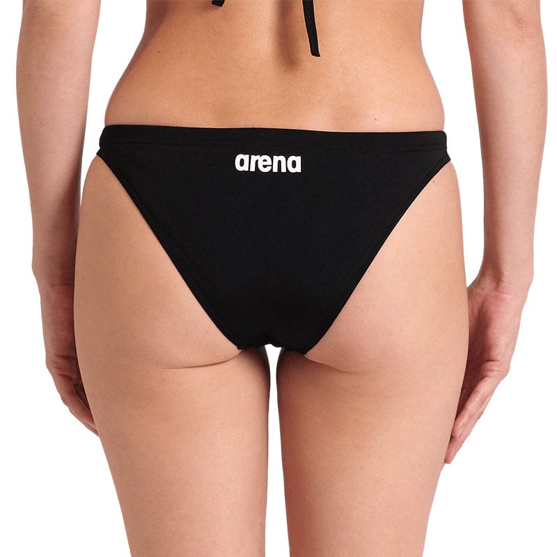 Arena - Women's Solid Team Bikini Bottom - Black/White