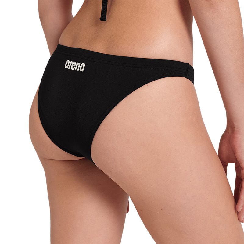 Arena - Women's Solid Team Bikini Bottom - Black/White
