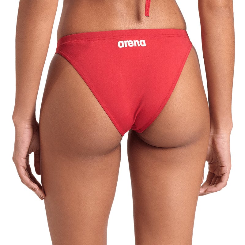 Arena - Women's Solid Team Bikini Bottom - Red/White