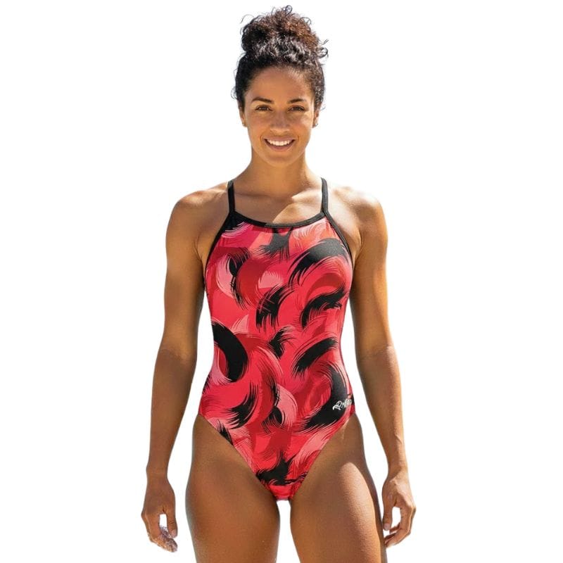 Dolfin Uglies - Graphic Print Red Cyclnc Swimsuit