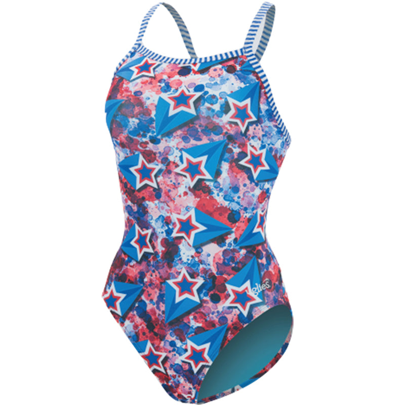 Dolfin Uglies - Liberty V-2 Back Swimsuit (Red/White/Blue)