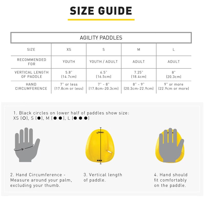 FINIS - Agility Floating Strapless Technique Paddles