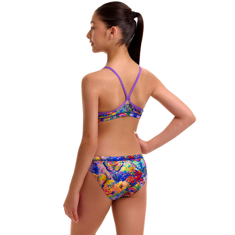 Funkita - Austin Flowers - Girls Eco Racerback Two Piece