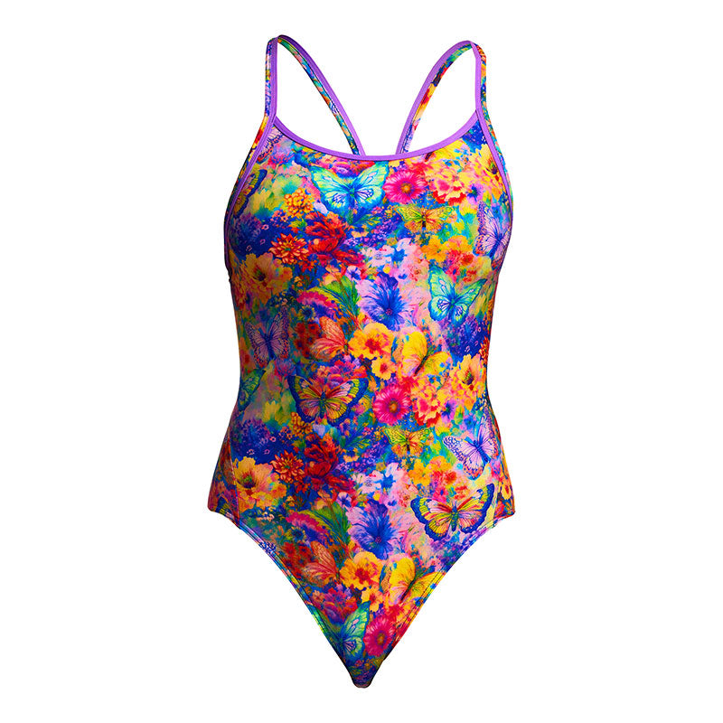 Funkita - Austin Flowers - Ladies Eco Diamond Back One Piece
