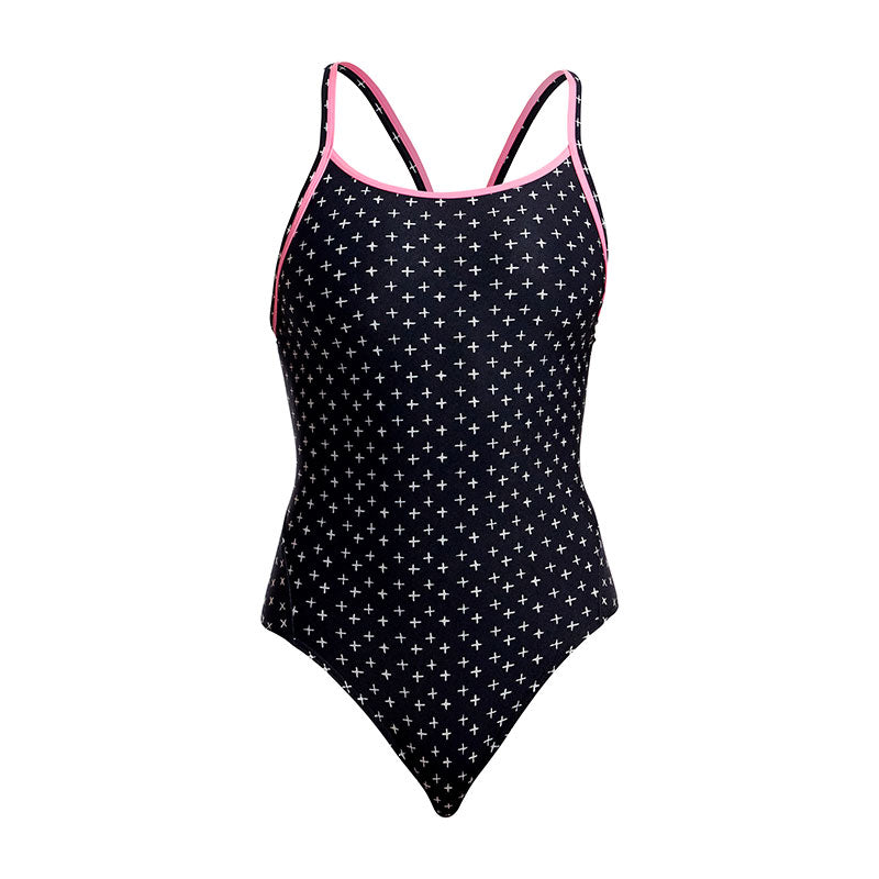 Funkita - Be Positive - Ladies Eco Diamond Back One Piece