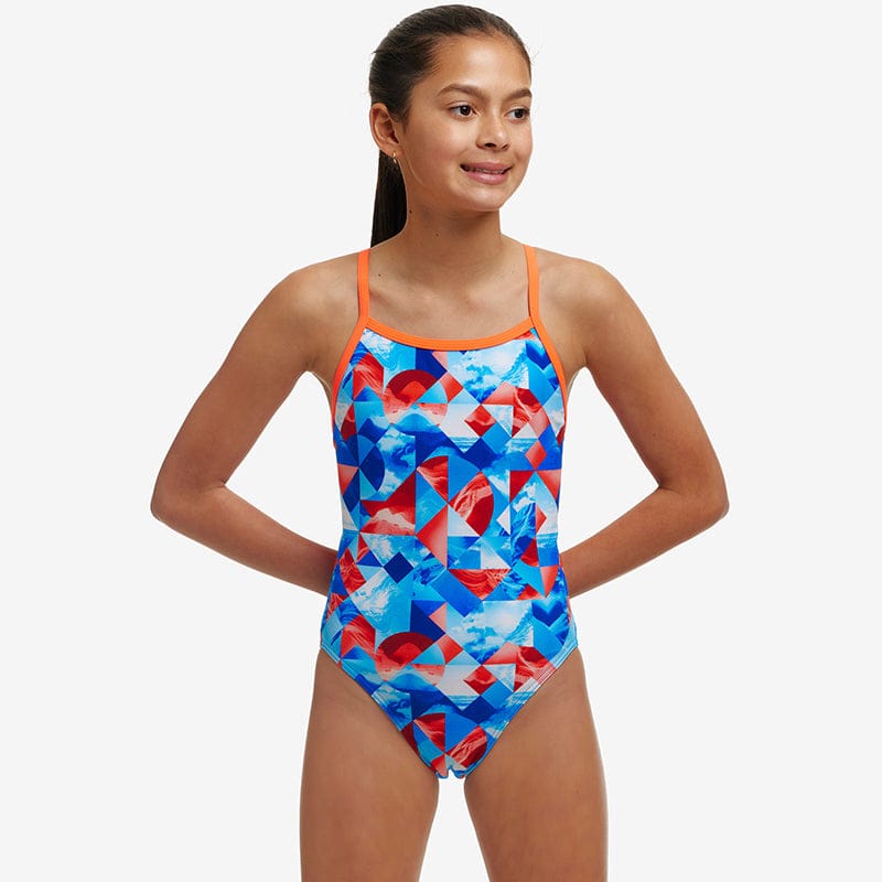 Funkita - Big Swell - Girls Eco Single Strap One Piece