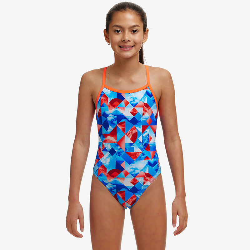 Funkita - Big Swell - Girls Eco Single Strap One Piece