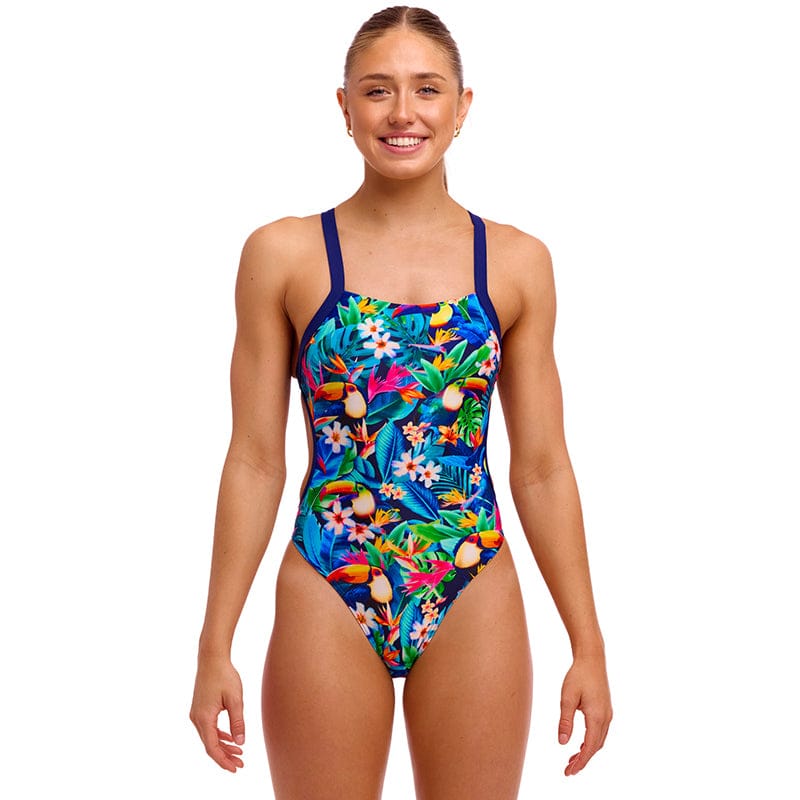 Funkita - Birdie Wordie - Ladies Eco Brace Free One Piece