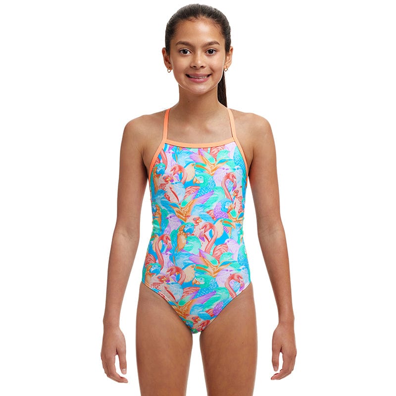 Funkita - Birdsville - Girls Eco Tie Me Tight One Piece