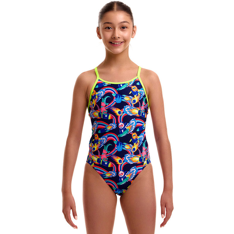 Funkita - Blast Buddies - Girls Eco Diamond Back One Piece