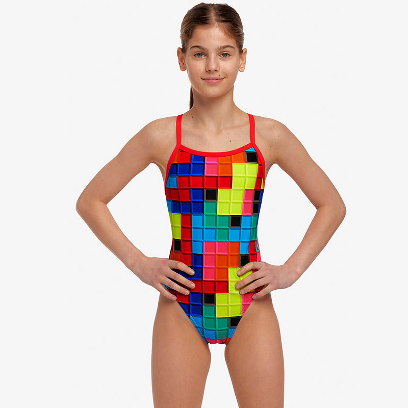 Funkita - Blocked - Girls Single Strap One Piece