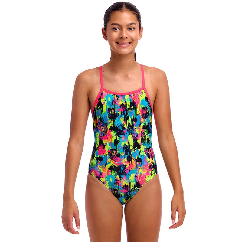 Funkita - Blotchy Babe - Girls Eco Strapped In One Piece