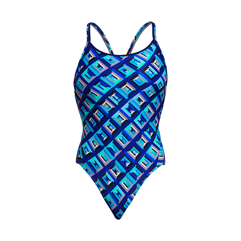 Funkita - Blue Bunkers - Ladies Diamond Back One Piece