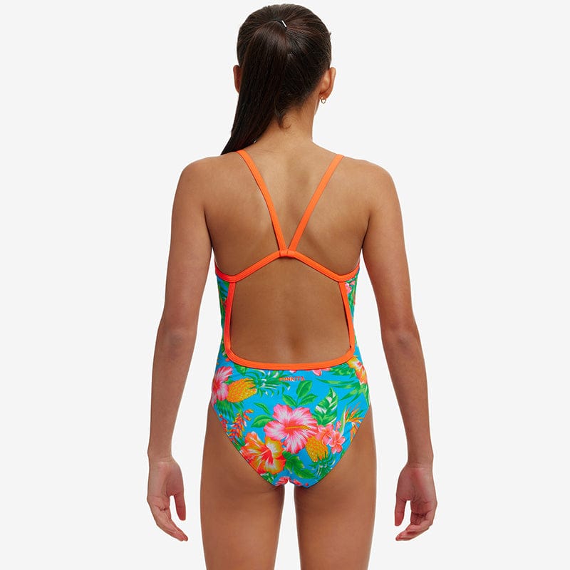 Funkita - Blue Hawaii - Girls Eco Single Strap One Piece