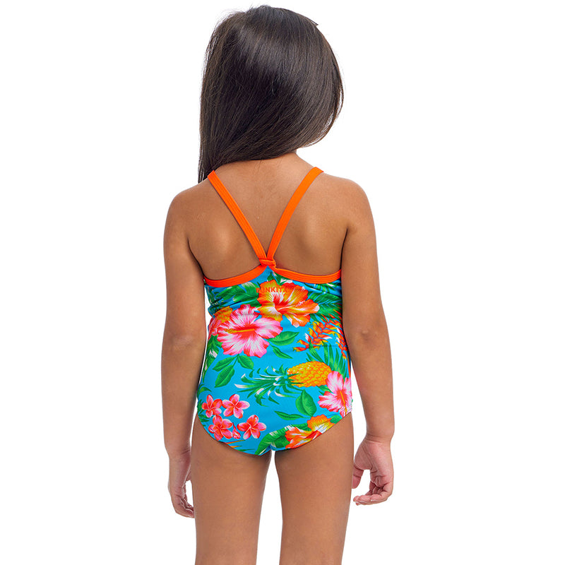 Funkita - Blue Hawaii - Toddler Girls Eco Printed One Piece