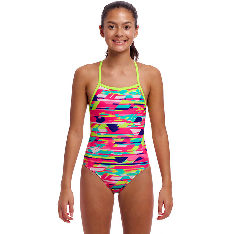 Funkita - Blurred Babe - Girls Eco Strapped In One Piece