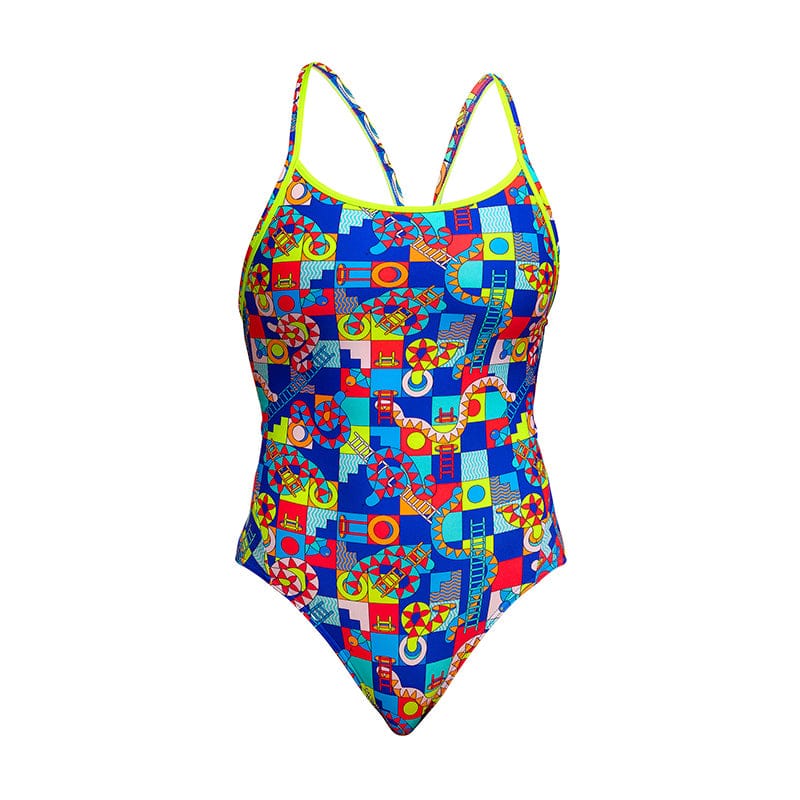 Funkita - Bored Games - Ladies Eco Diamond Back One Piece