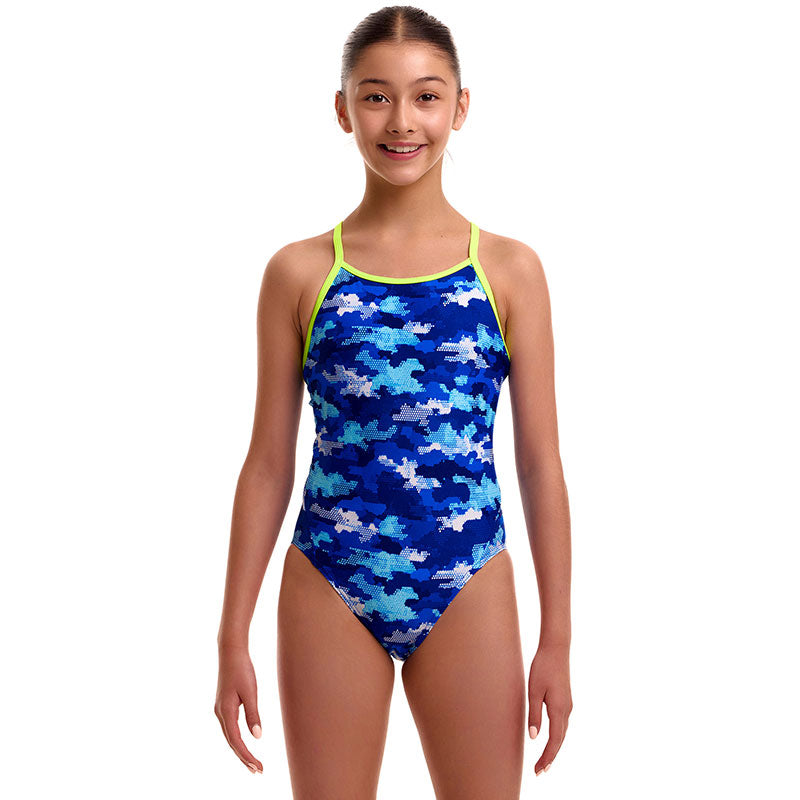 Funkita - Clean Marine - Girls Eco Diamond Back One Piece
