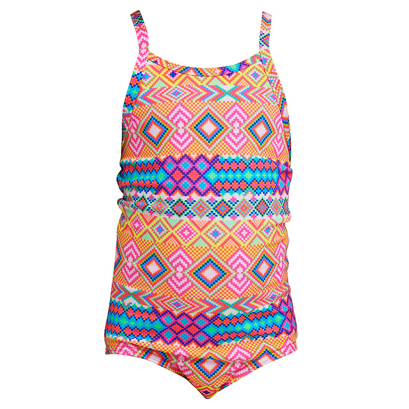 Funkita - Devil In Detail - Toddler Girls Eco Printed One Piece