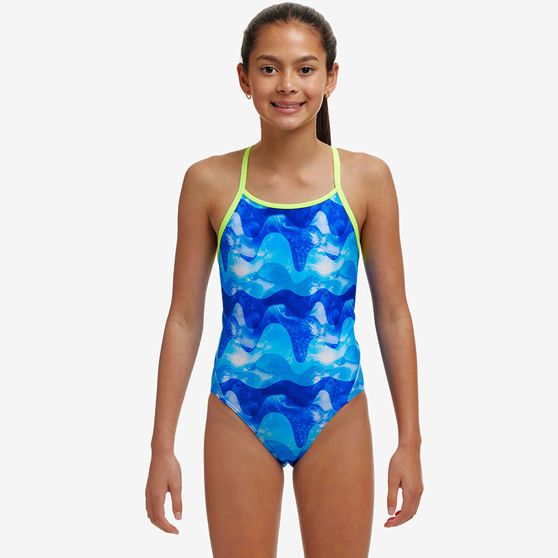 Funkita - Dive In - Girls Eco Diamond Back One Piece