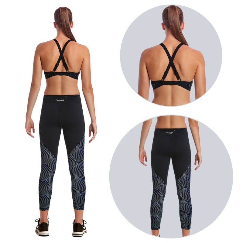 Funkita - Dream Weaver - High Neck Crop Top & Split Time 7/8 Tight