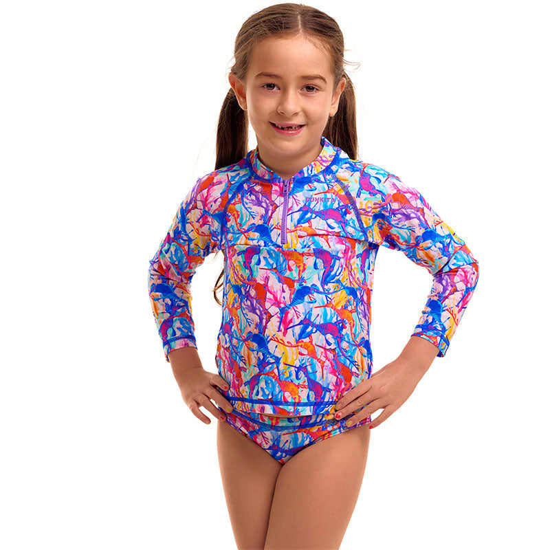 Funkita - Dreamy Weedy - Toddler Girls Eco Zippy Rashie & Brief