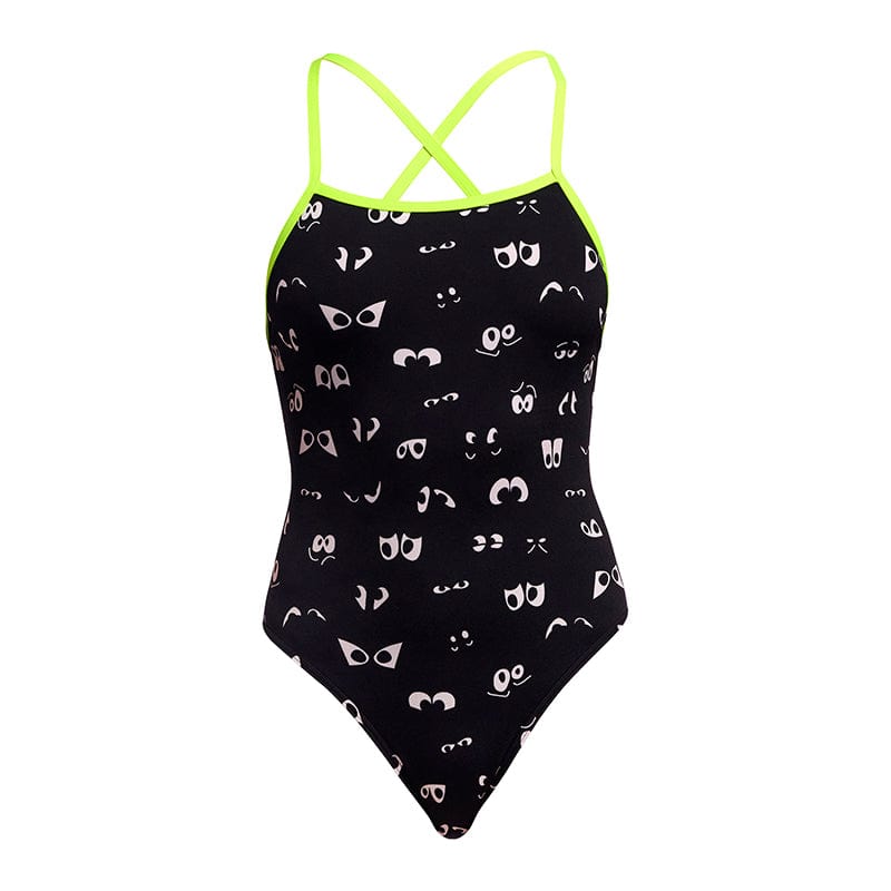 Funkita - Eye Spy - Ladies Eco Tie Me Tight One Piece