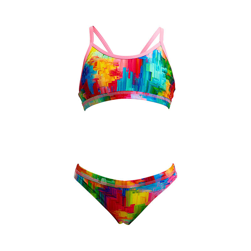 Funkita - Falling Colours - Girls Eco Racerback Two Piece