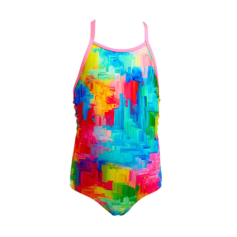 Funkita - Falling Colours - Toddler Girls Eco Printed One Piece